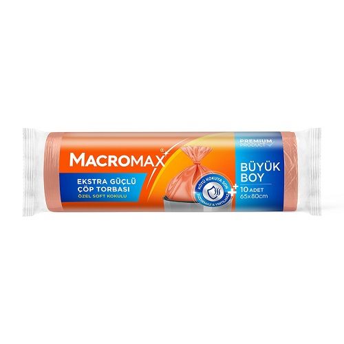 MACROMAX ÇÖP POŞ.BÜYÜK EXT.GÜÇ 10LU 2025618 1*25