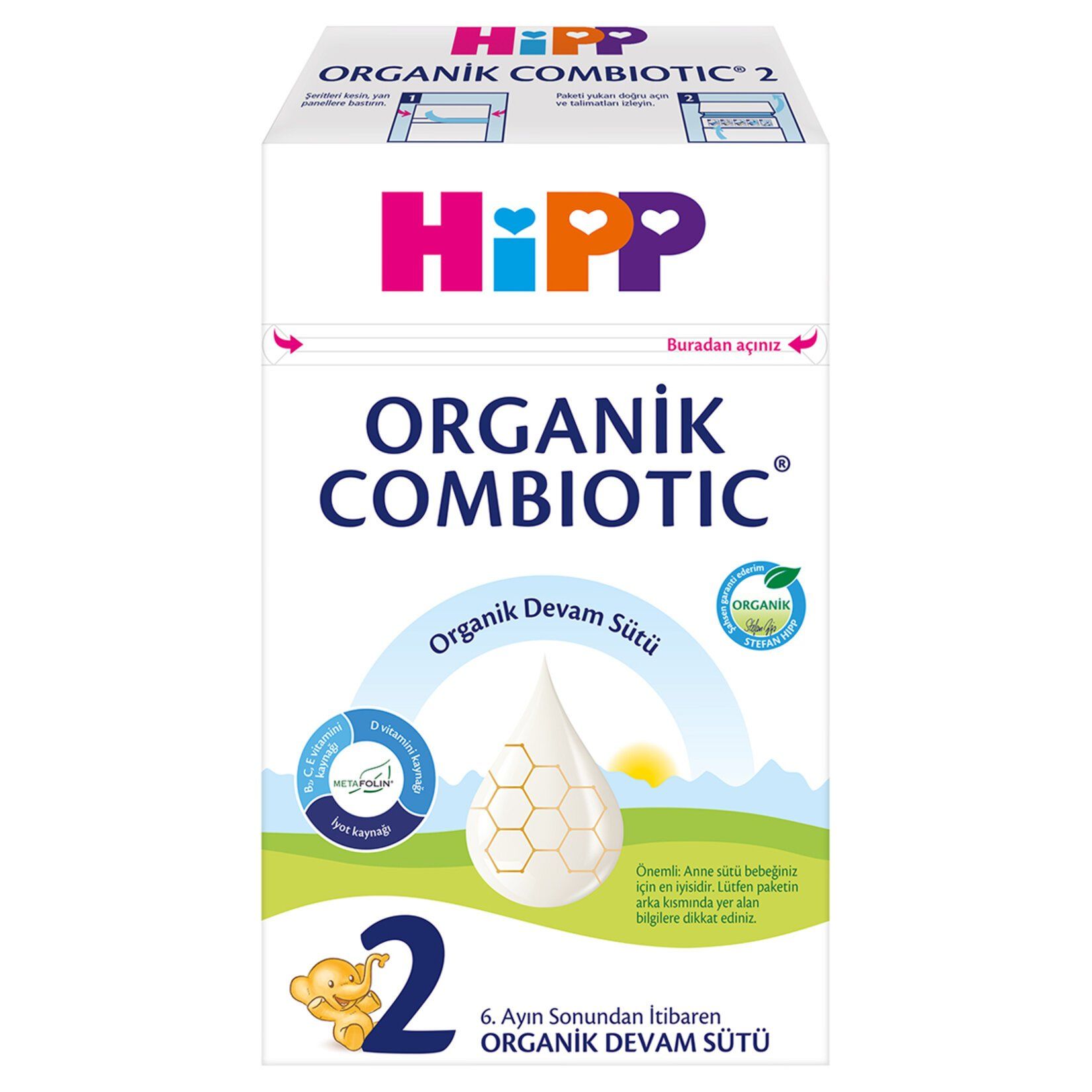 HİPP COMBIOTIC 2 600G ORGANİK DEVAM SÜTÜ 6.AY 1*4