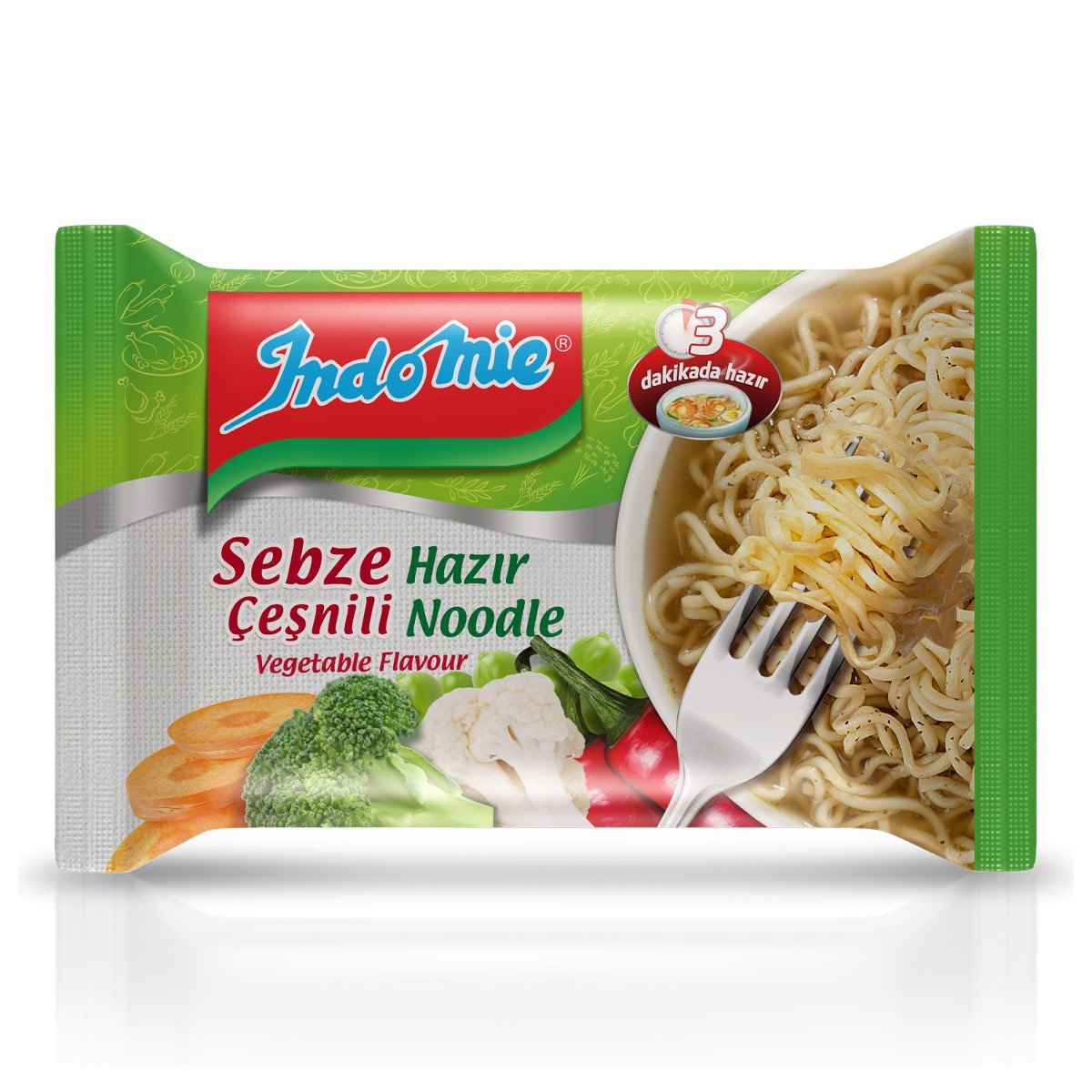 İNDO MİE NOODLE SEBZE ÇEŞNİLİ 75G 1*40