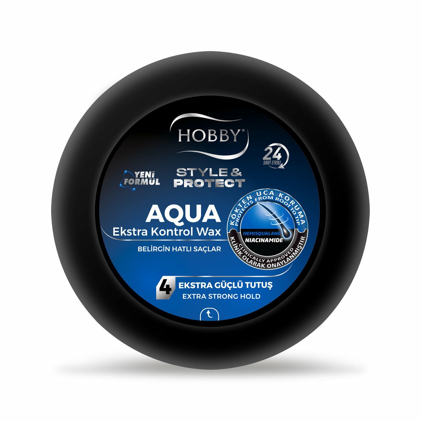 HOBBY J.WAX 100ML STYLE AQUA 4 EKSTRA GÜÇLÜ TUTUŞ EKSTRA KONTROL 1*24