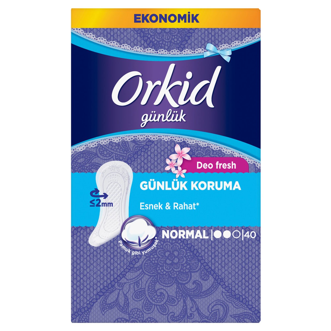 ORKİD GÜNLÜK 1NORMAL 40LI DEOFR. YAPRAK 1*10