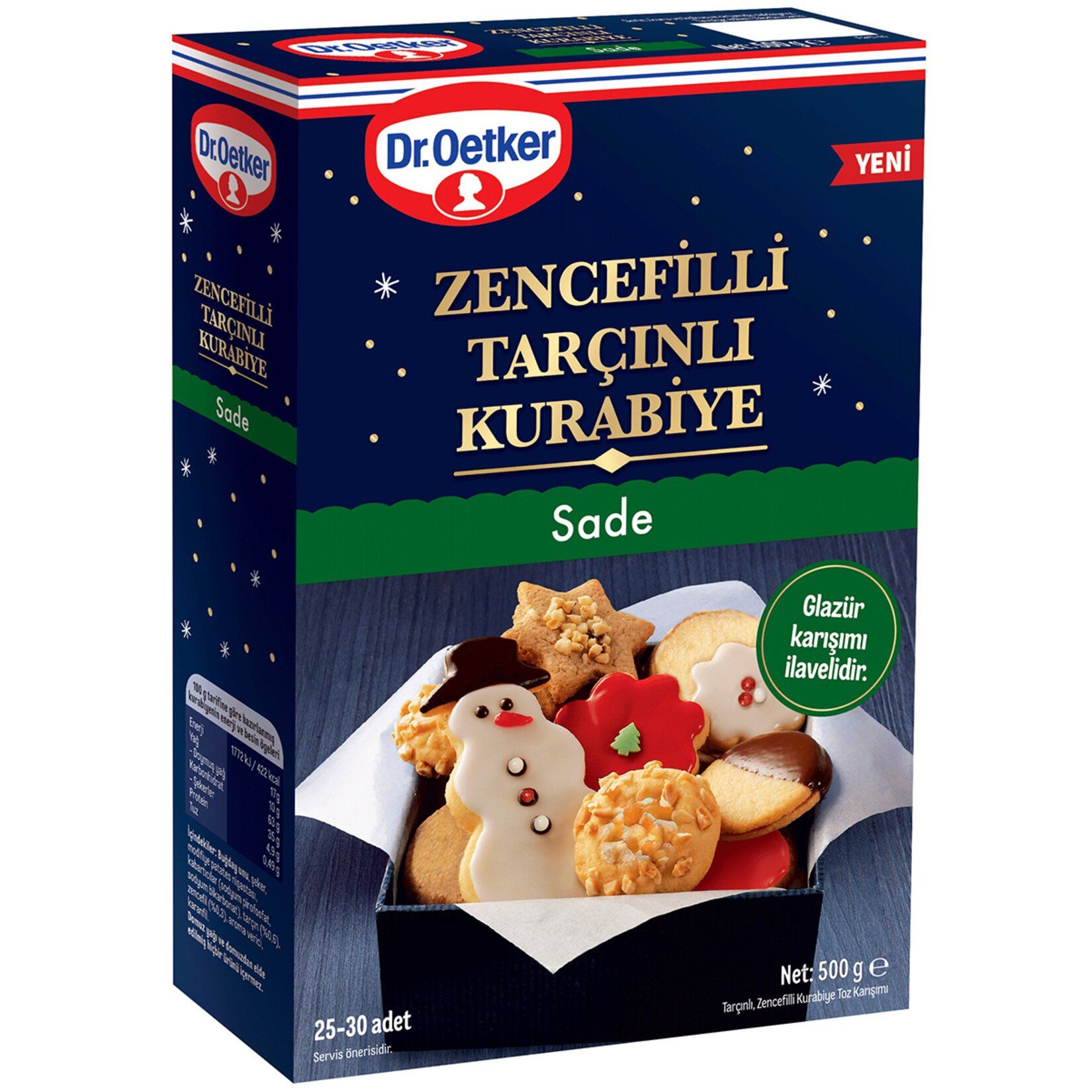 DR.OETKER.K.KURABİYE SADE ZENC.&TARÇIN 500G 1*8