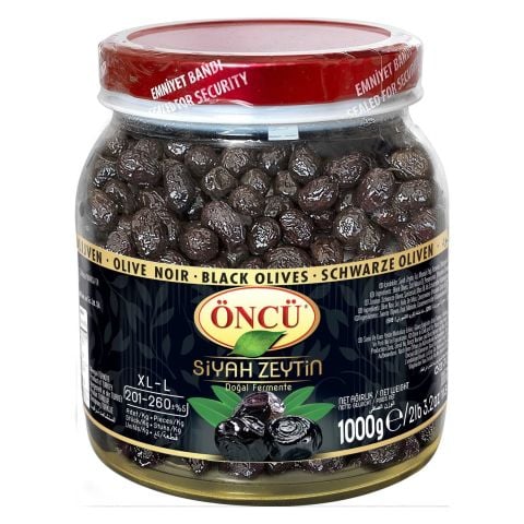 ÖNCÜ ZEYTİN SİYAH XL- L ( 201-260 ) 1000G PET 1*6