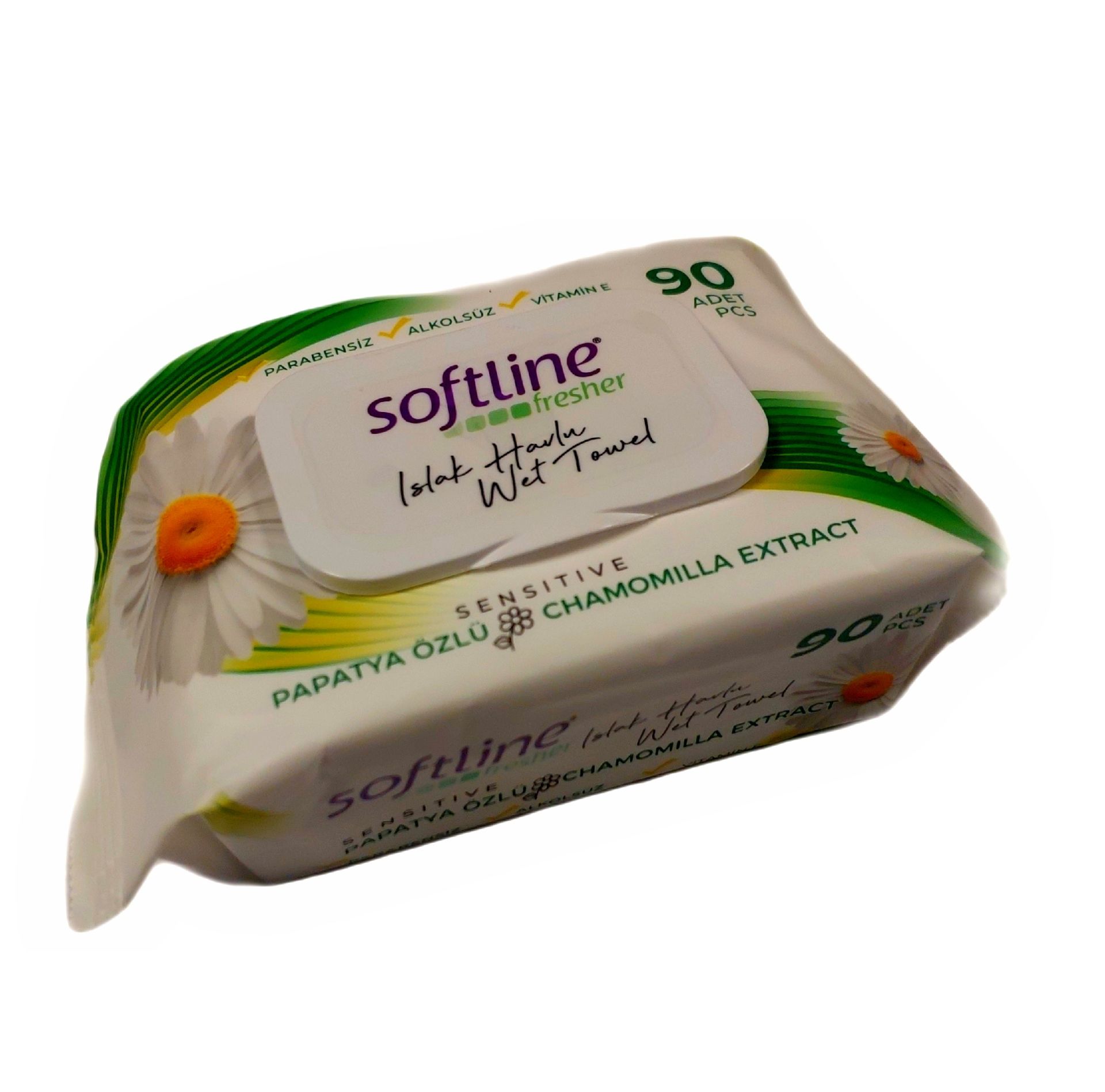 SOFTLİNE 90LI ISLAK HAVLU PAPATYA ÖZLÜ 1*20