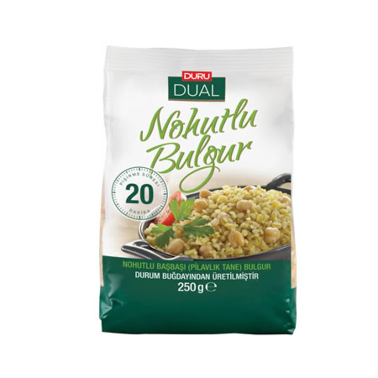 DURU DUAL 250G NOHUTLU BAŞBAŞI BULGUR 1*8