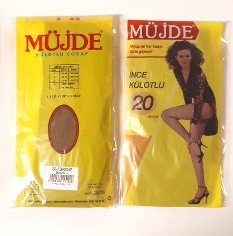 MÜJDE K.NO:38 BRONZ BEDEN:1 KÜLOTLU ÇORAP 1*6