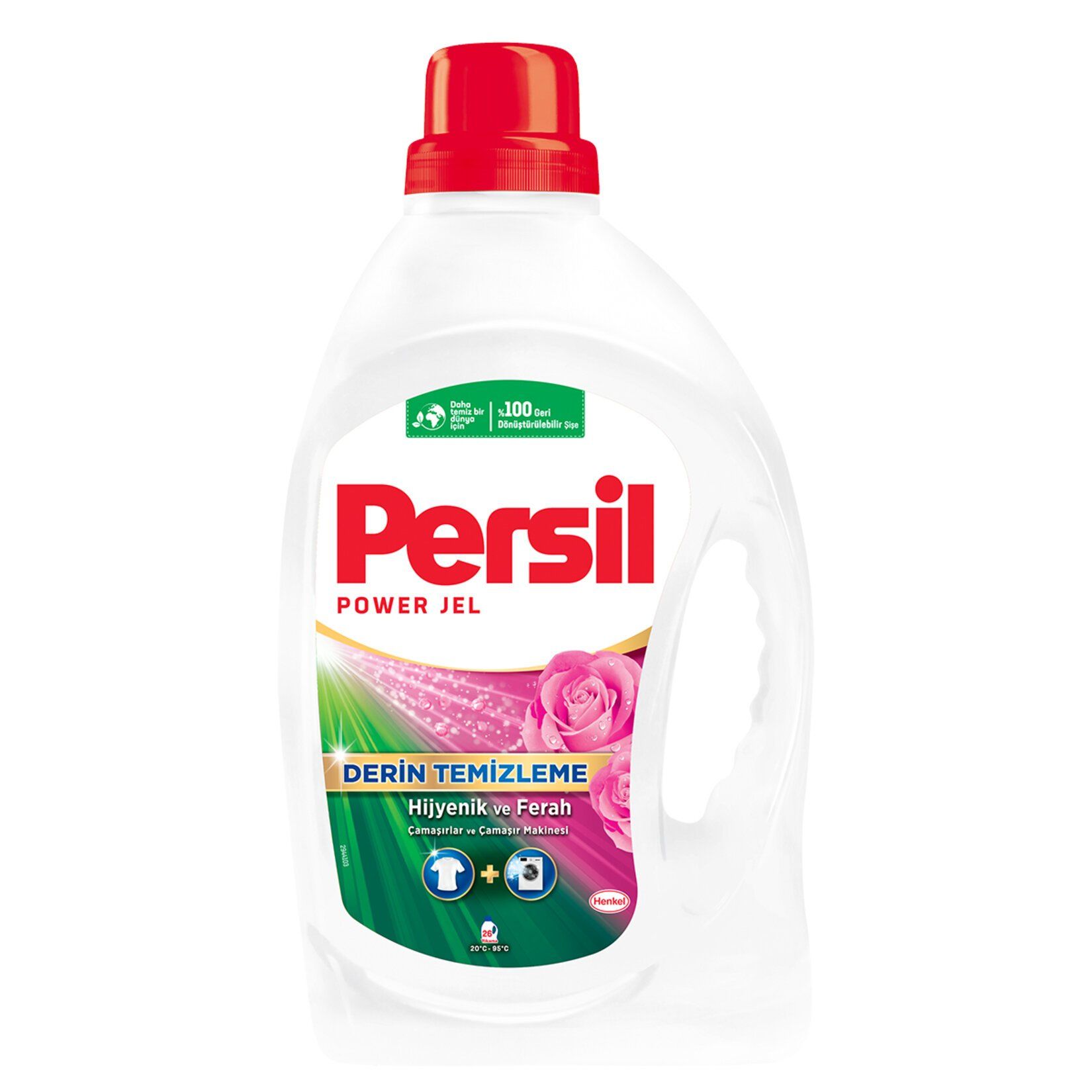 PERSİL SIVI POWER JEL 1.69L GÜL 26YIKAMA DERİN TEMİZLEME 1*6