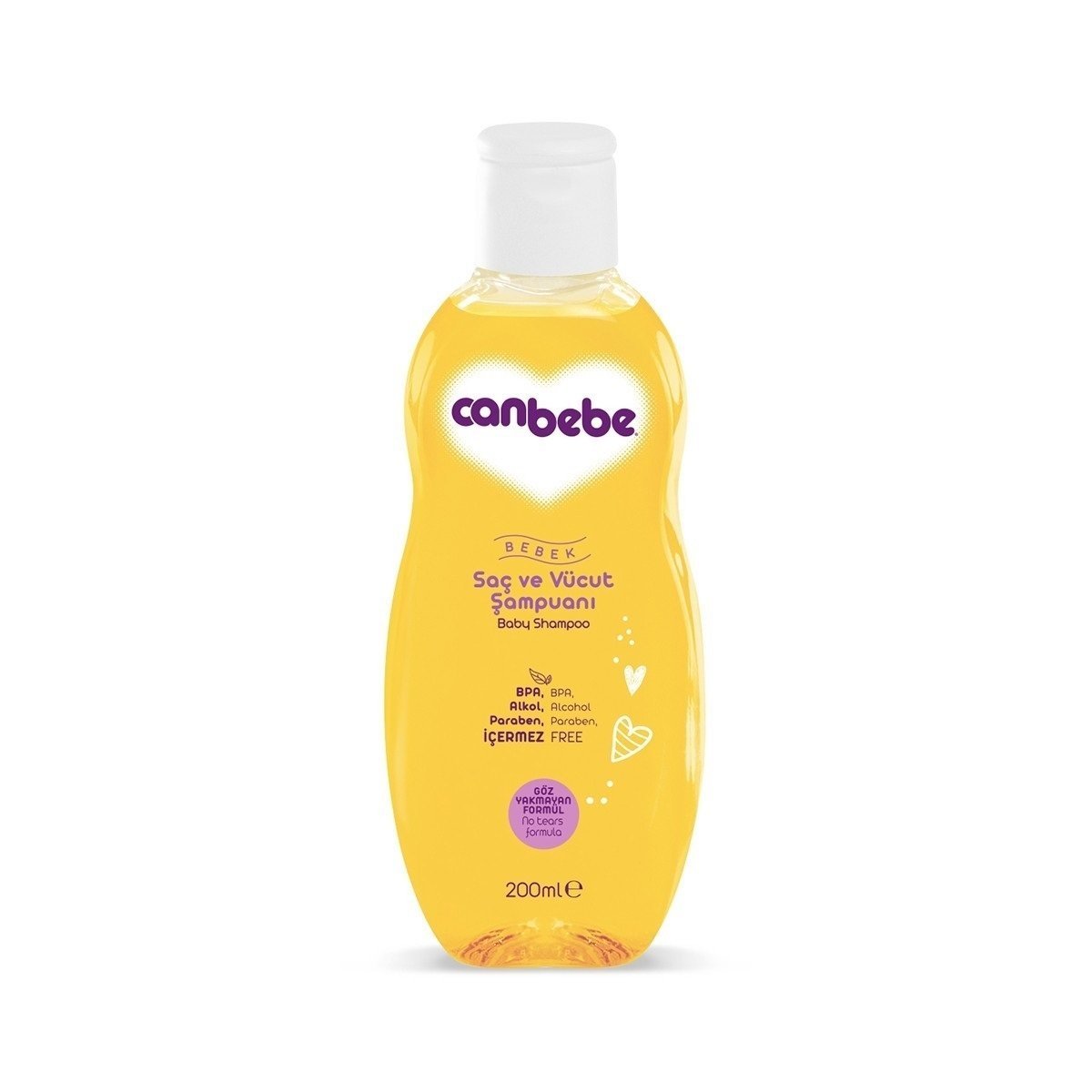 CANBEBE  Ş.BEBEK SAÇ VE VÜCUT ŞAMPUANI 200ML 1*6*4