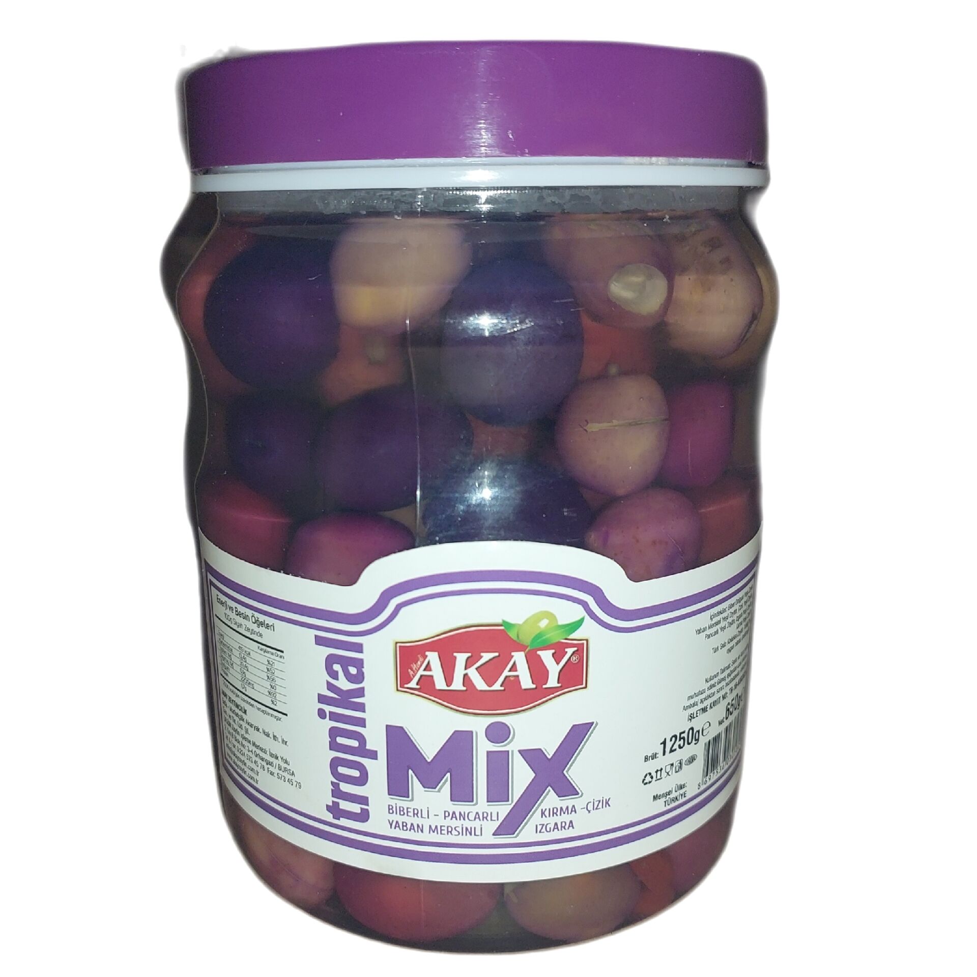 AKAY ZEYTİN TROPİKAL MİX 650G 1*6