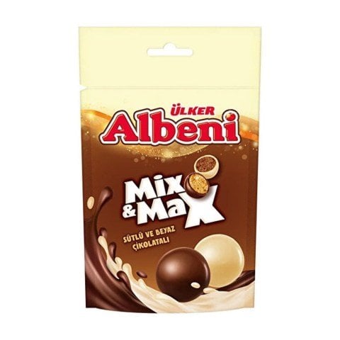 ÜLKER C.ALBENİ 100G MİX& MAX SÜTLÜ VE BEYAZ 1579-05 1*13