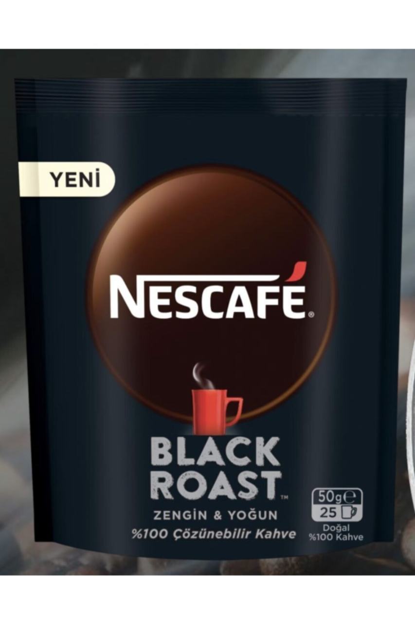 NESCAFE BLACK ROAST EKOPAKET 50GR 1*12