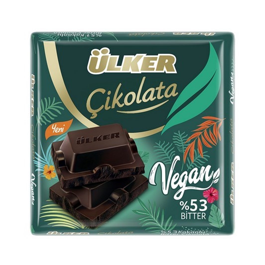 ÜLKER C.KARE 60GR BİTTER %53 VEGAN 1432-07 1*6*6