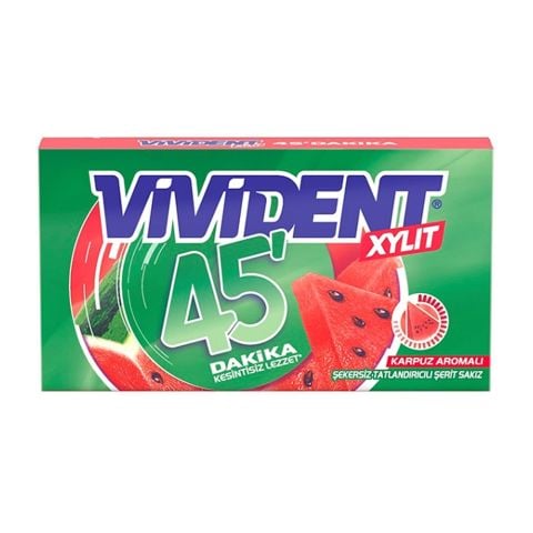 VİVİDENT C.45 ŞERİT KARPUZ XYLIT CÜZDAN 1*18