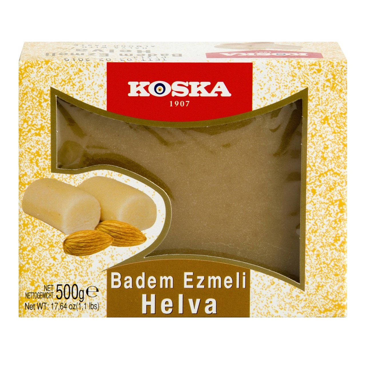 KOSKA HELVA 500G BADEM EZMELİ 1*12