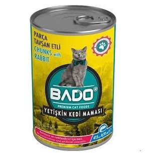 KEDİ M.BADO .KONS.TAVŞAN ETLİ 415G TNK 1*24