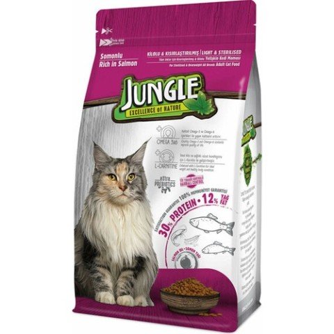 KEDİ M.JUNGLE 1.5KG SOMONLU JNGP-012 1*6