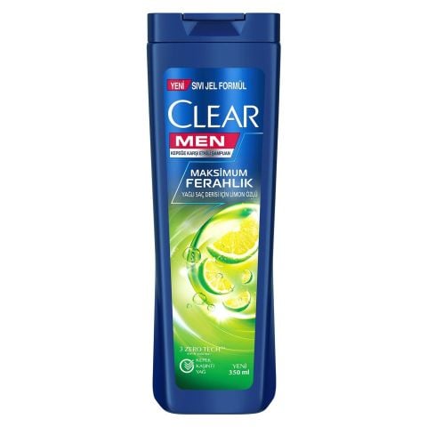 CLEAR 350ML MEN MAKSİMUM FERAHLIK LİMON ÖZÜ 1*16