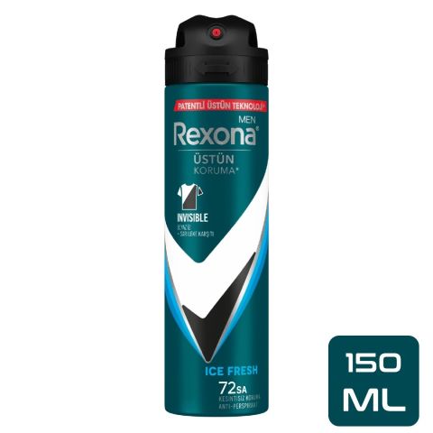 REXONA DEO MEN 150ML ICE FRESH INVISIBLE 72SA 1*24