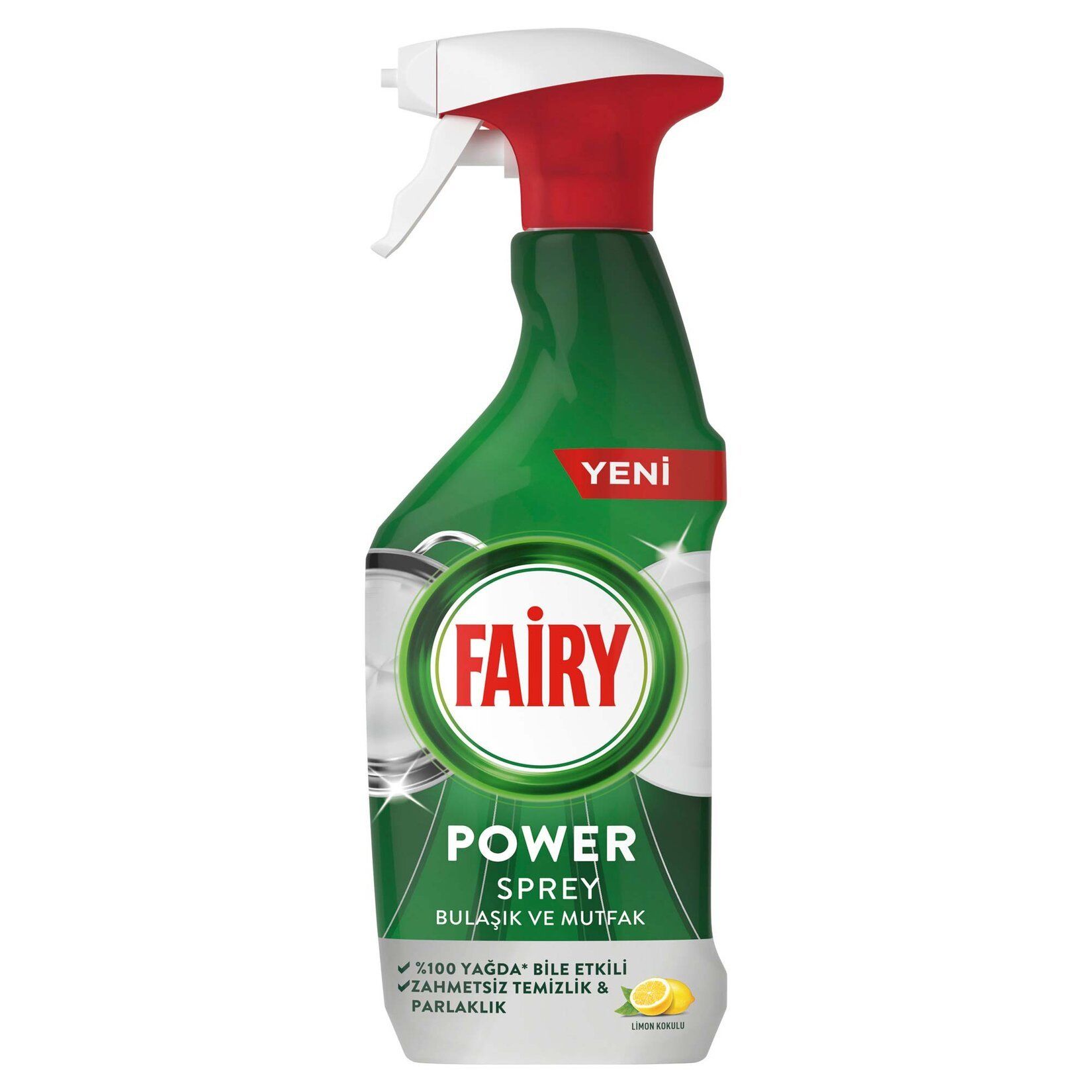 FAİRY SPREY 500ML POWER MUTFAK LİMON KOKULU 1*10