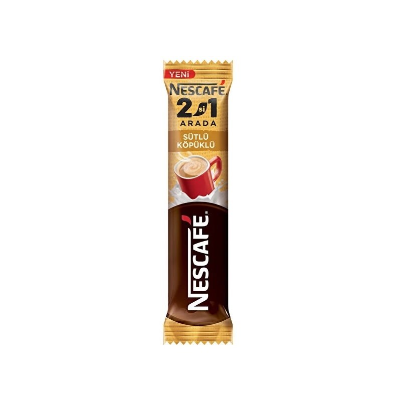 NESCAFE  T.2İN1 SÜTLÜ KÖPÜKLÜ ŞEKERSİZ  STİCK 1*48*12