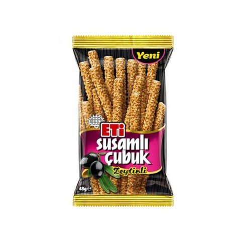 ETİ KR.SUSAMLI ZEYTİNLİ ÇUBUK KRAKER 48GR 1224100 1*17