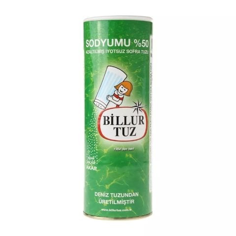 BİLLUR TUZ İYOTLU SODYUMU AZALTILMIŞ 500GR 1*6