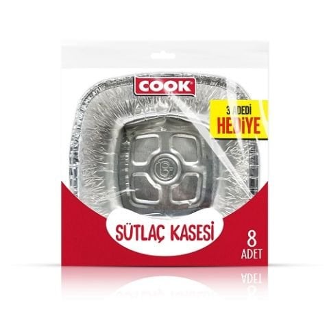 COOK ALÜMİNYUM SÜTLAÇ KASE (5+3)LÜ *80PKT