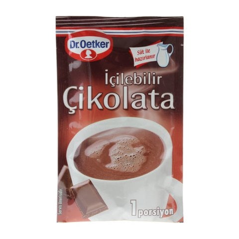 DR.OETKER.İ.İÇİLEBİLİR ÇİKOLATA SÜT İLE 28GR 1*2*24