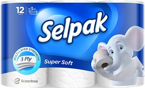 SELPAK TUVALET KAĞIDI 12'Lİ SUPERSOFT 1*4