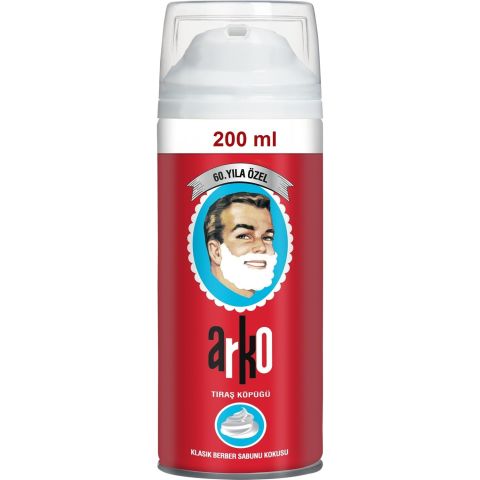 ARKO TRAŞ KÖPÜĞÜ 200ML KLASİK BERBER SABUN KOKUSU 1*6*4