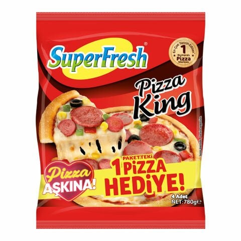 SÜPERFRESH PİZZA KİNG 4 AL 3 ÖDE 780GR 1*4