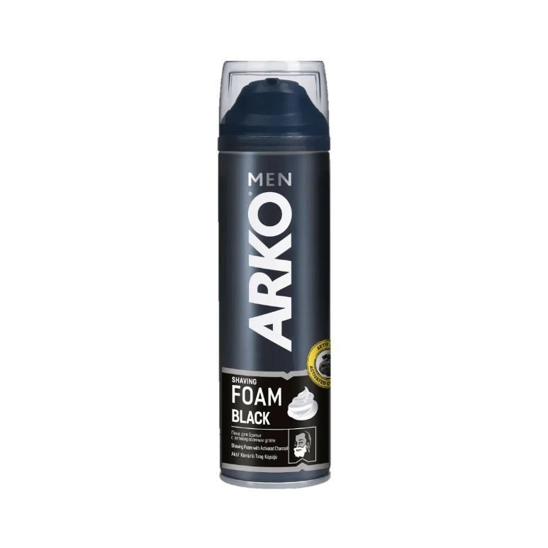 ARKO TRAŞ KÖPÜĞÜ 200ML BLACK 1*6*4