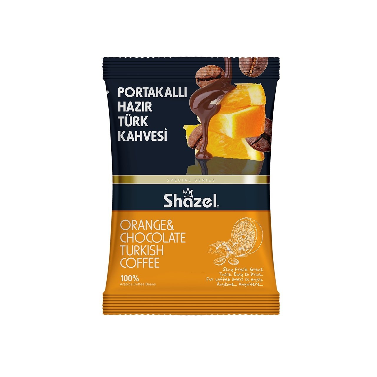 SHAZEL TÜRK KAHV.PORTAKALLI 100 G. 1*16