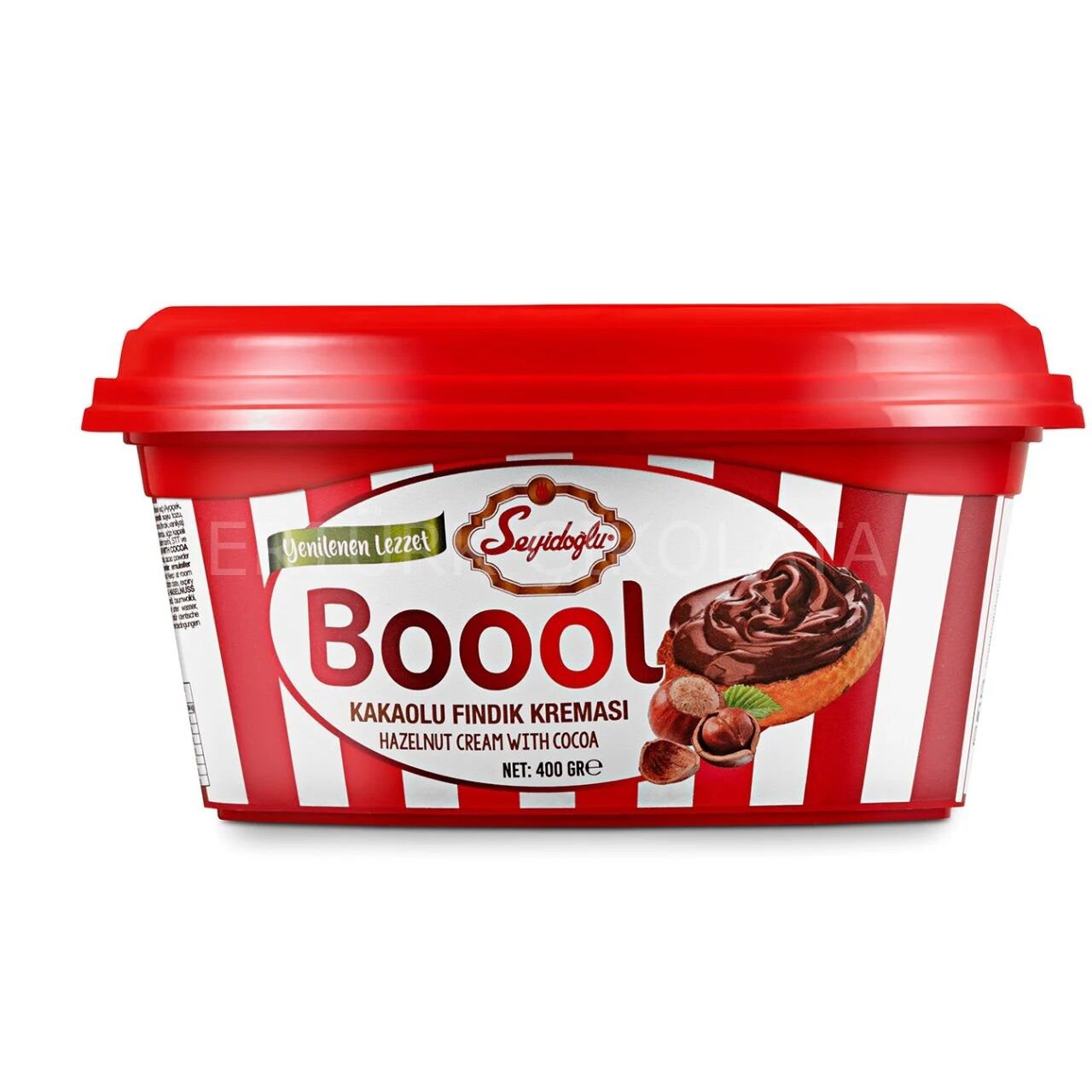 SEYİDOĞLU 400GR BOOOL KAKAOLU FINDIK KREMASI 1*8