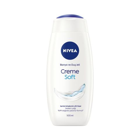 NIVEA DUŞ JELİ 500ML CREME SOFT BADEM YAĞI KREMSİ KOKU 80758 1*12