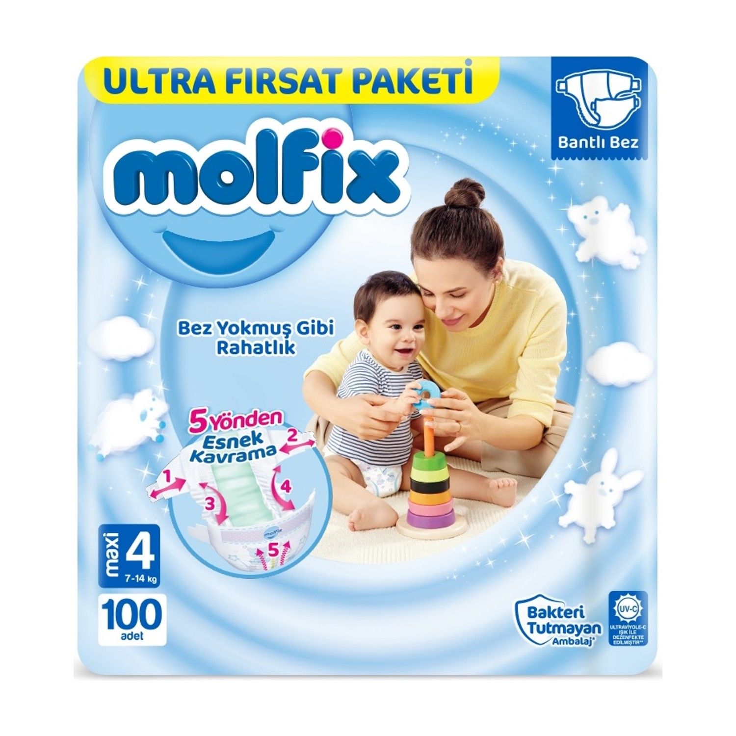 MOLFİX ULTRA FIRSAT 4MAXİ 7-14KG 100'LÜ 1*2