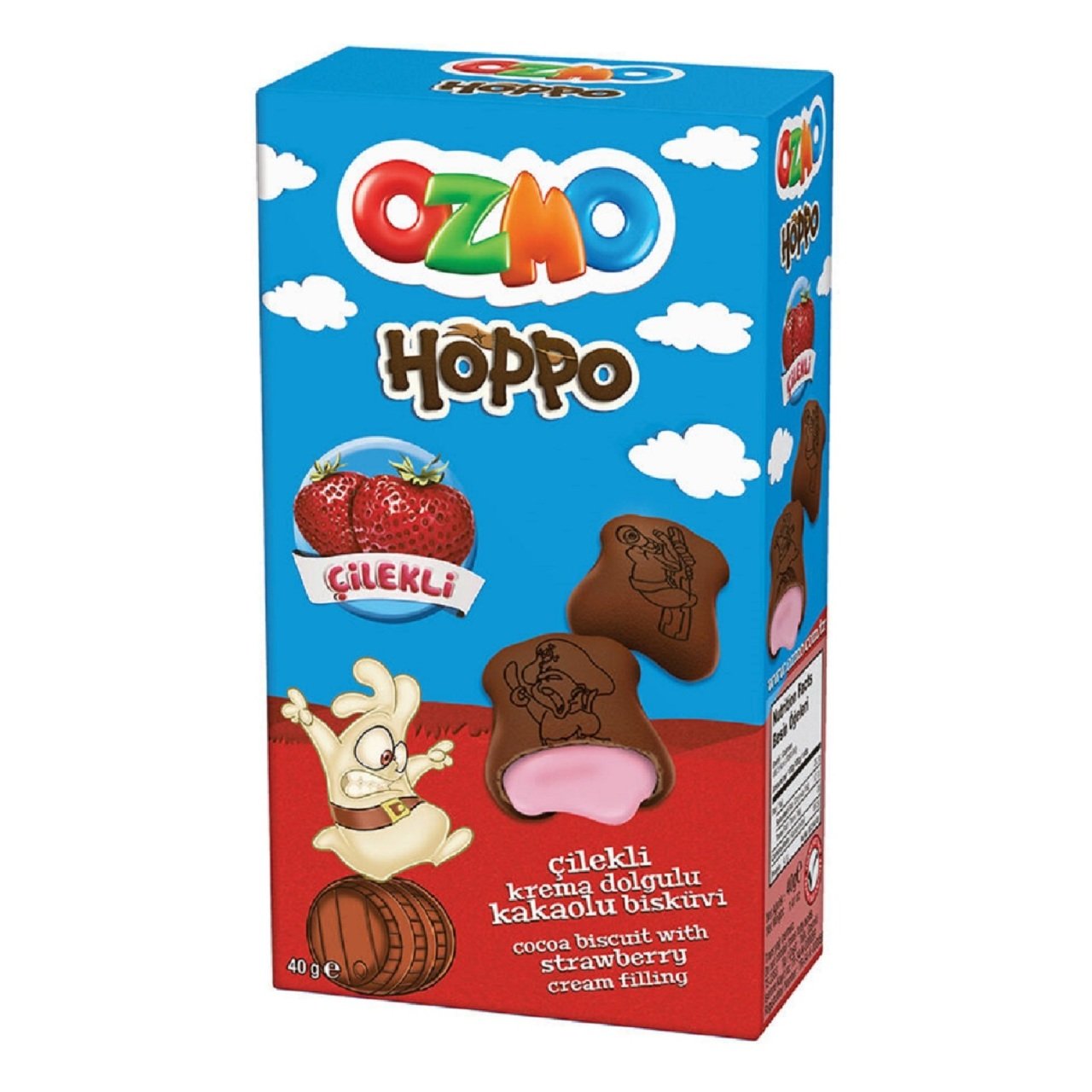 ŞÖLEN B.OZMO HOPPO ÇİLEK DOLGULU 40GR 5711 1*12*4