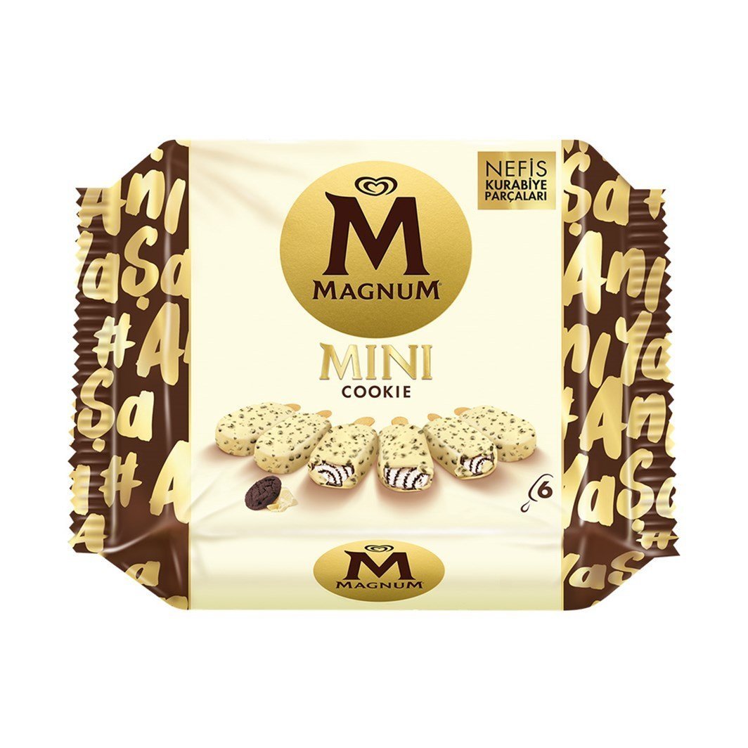 ALGİDA MAGNUM MİNİ 6LI COOKIE 345ML 1*4