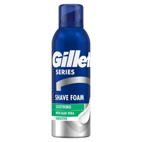 GİLLETTE TRAŞ KÖPÜĞÜ SERIES SENSİTİVE ALOE VERA 200ML 1*6