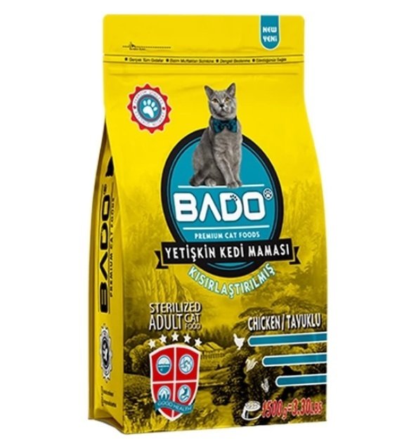 KEDİ M.BADO 1,5KG YETİŞKİN TAVUKLU KISIRLAŞTIRILMIŞ 1*12