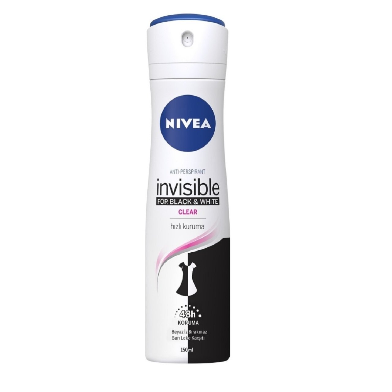 NIVEA .DEO KDN INV.B&W CLEAR 150ML 82237 1*30