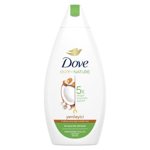 DOVE DUŞ JELİ 450ML HİND.CEV.&BADEM ÖZÜ YENİLEYİCİ 1*12