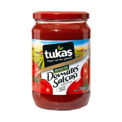 TUKAŞ DOMATES SALÇASI 700GR CAM 1*12