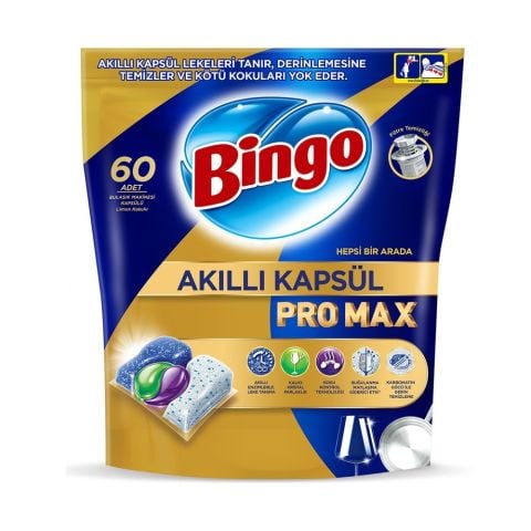 BİNGO BUL.MAK.KAPSÜL H1A AKILLI PRO MAX 60'LI LİMON KOKULU 822G 1*4