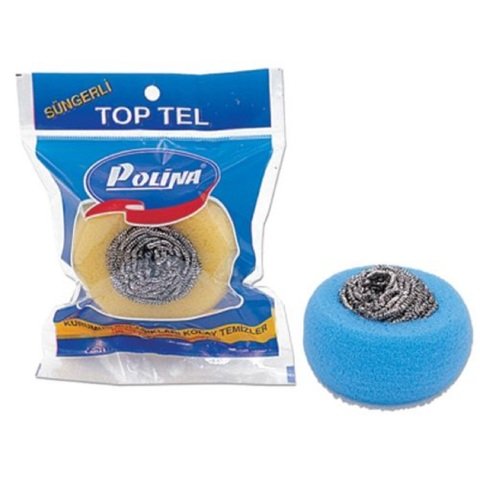 TOPTEL POLİNA-SANİTEX SÜNGERLİ OVMA TELİ 1*48