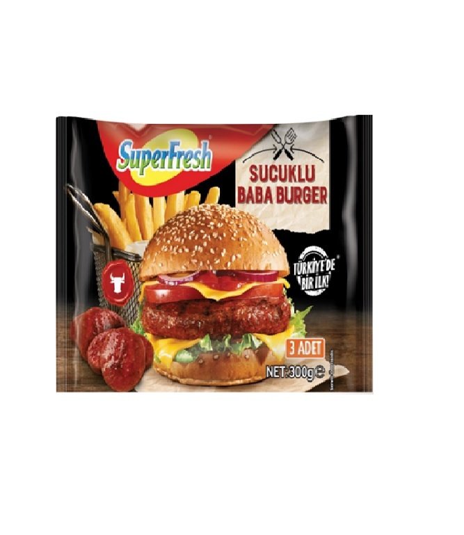 SÜPERFRESH BABABURGER SUCUKLU 3*100GR