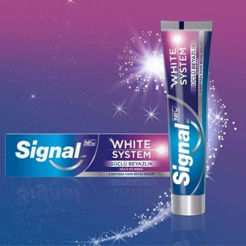 SİGNAL DİŞ MACUNU 75ML WHITE SYSTEM DİŞ MİNESİ KOR. 1*24