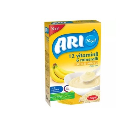 ARI MAMA 250GR EK BES.12 VİT.SÜTLÜ+MUZLU 1*12