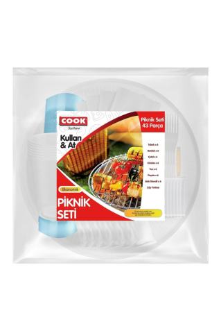 COOK  PİKNİK SETİ EKO 43PC 1*48