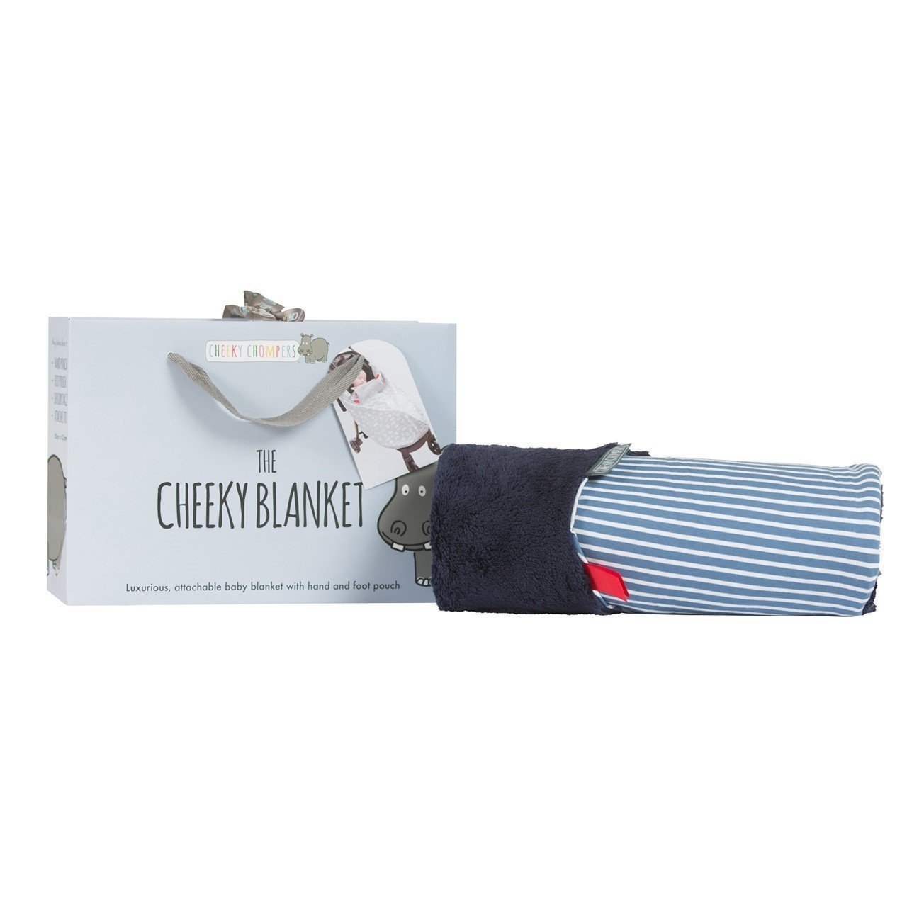 Cheeky Chompers Blanket Preppy Stripes